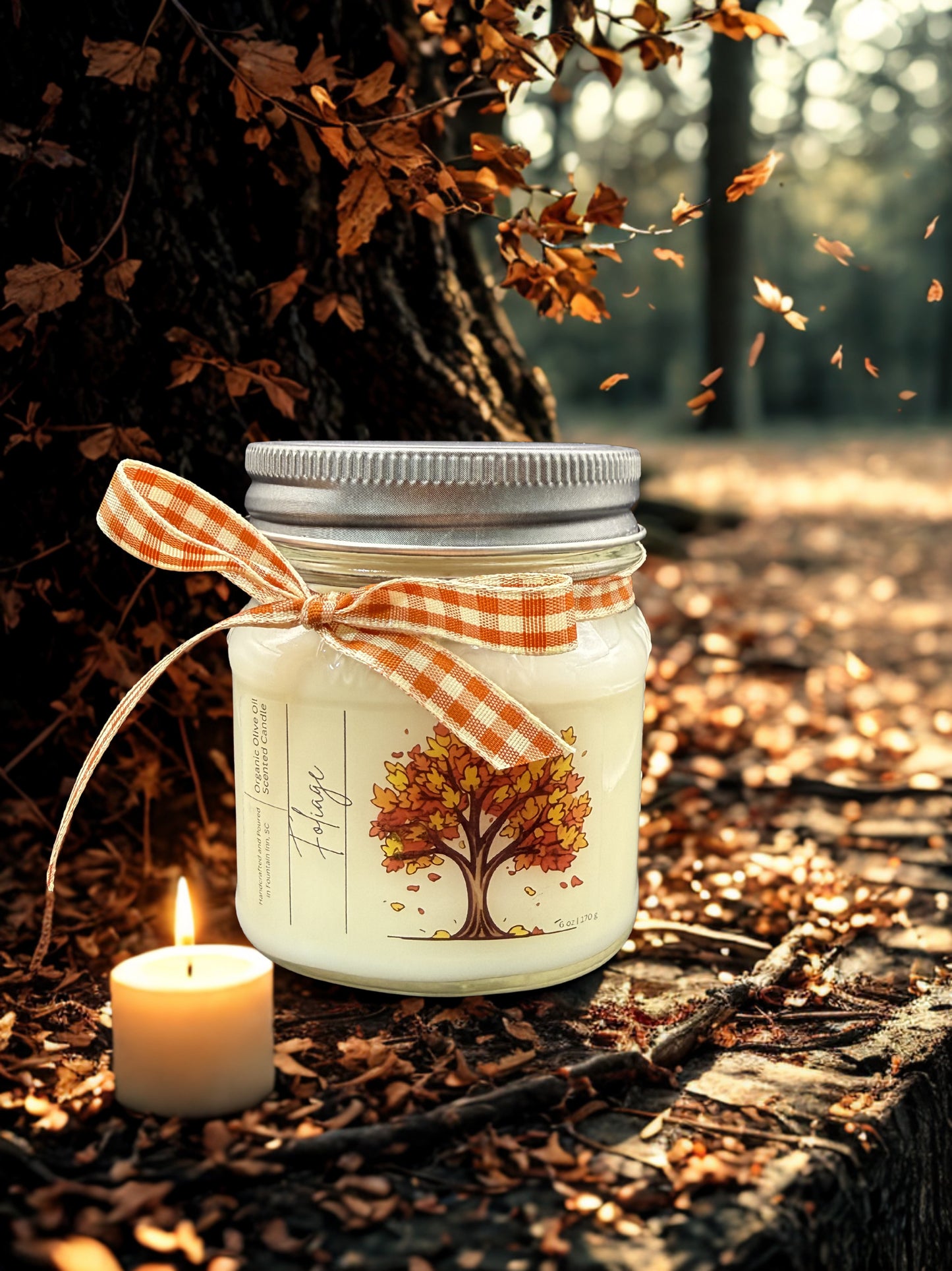 Foliage - 8 oz Mason Jar