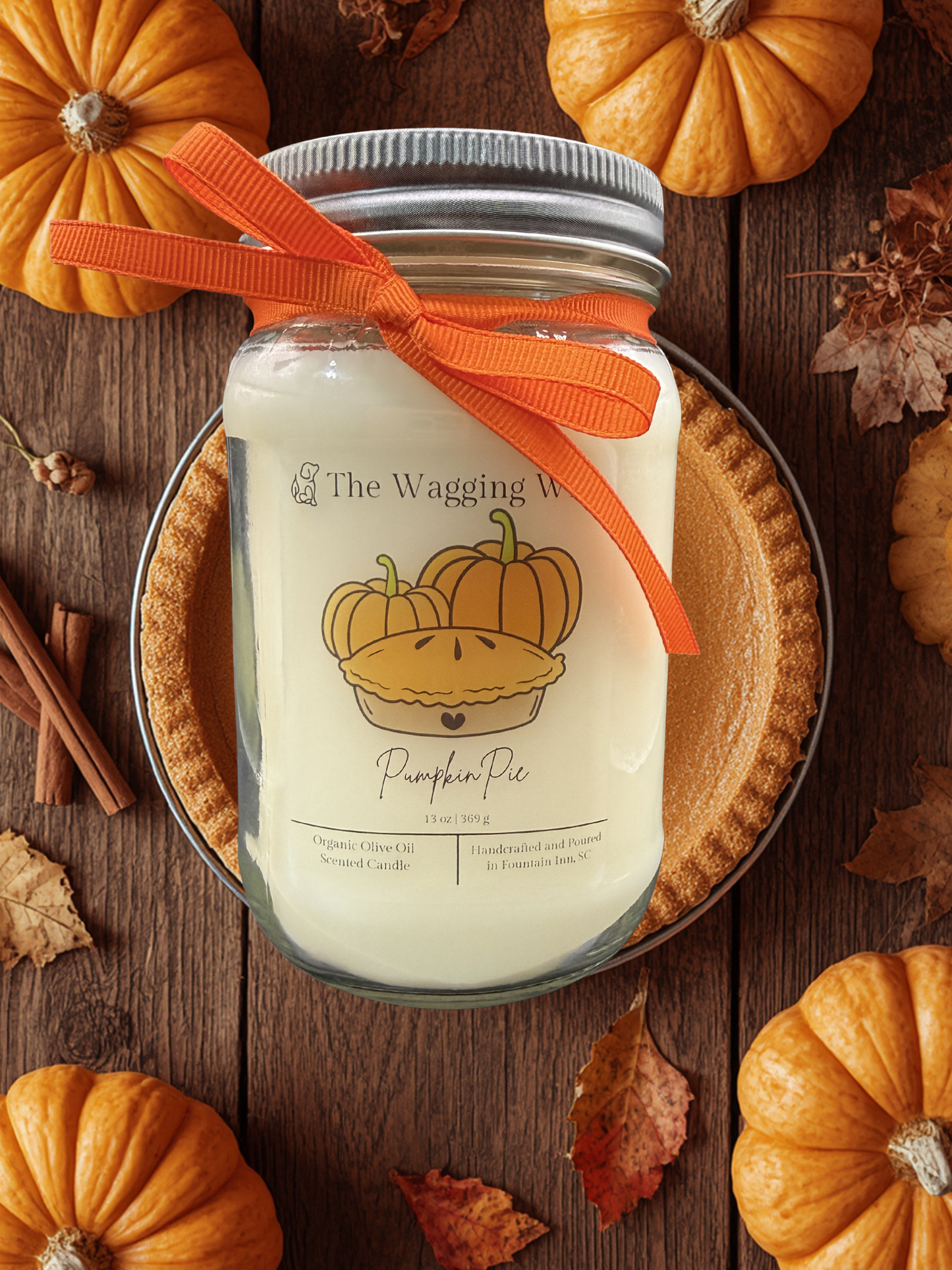 Pumpkin Pie - 16 oz Mason Jar