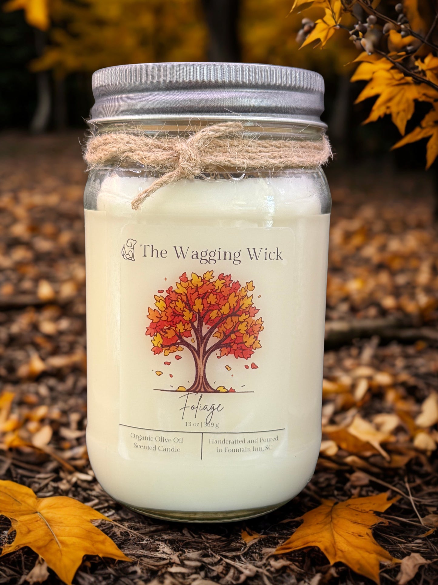 Foliage - 16 oz Mason Jar