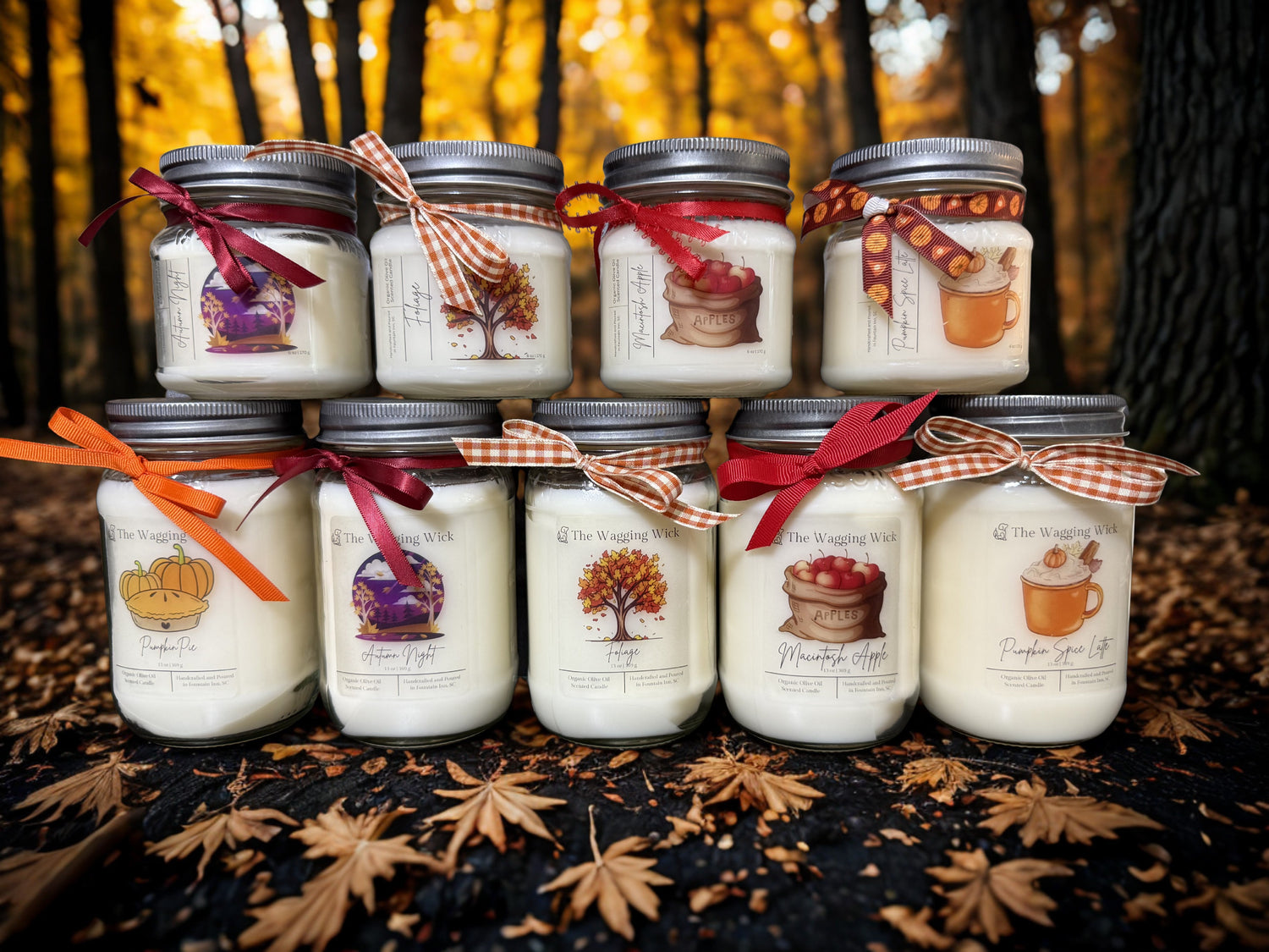 Fall Season - Organic Olive Oil Scented Candles