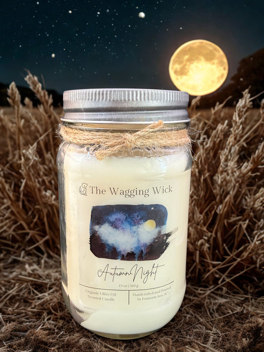 Autumn Night - 16 oz Mason Jar