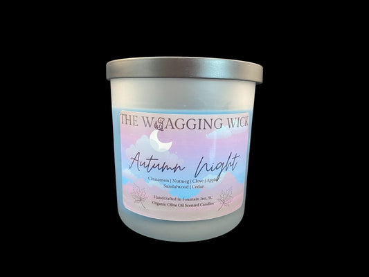 Autumn Night - 8 oz Organic Olive Oil Wax Scented Candle