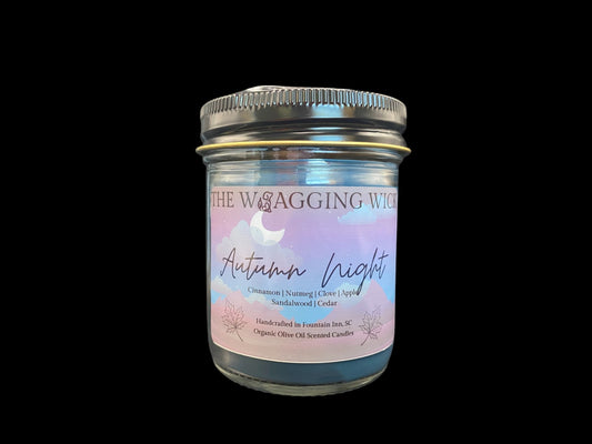 Autumn Night - 5.8 oz Organic Olive Oil Was Scented Candle