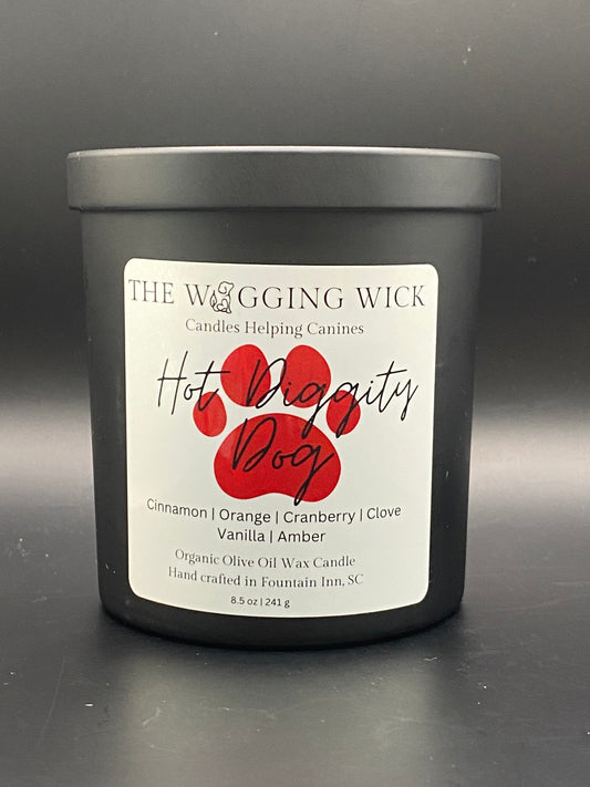 Hot Diggity Dog Organic Olive Oil Candle - 8.5 oz