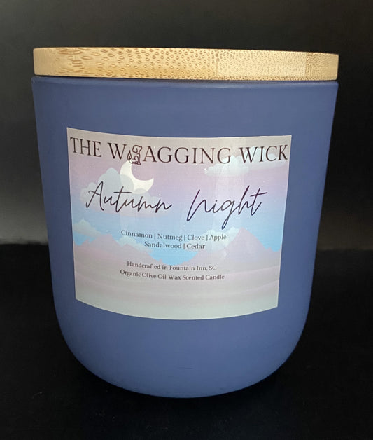 Autumn Night - 10 oz Organic Olive Oil Wax Scented Candle