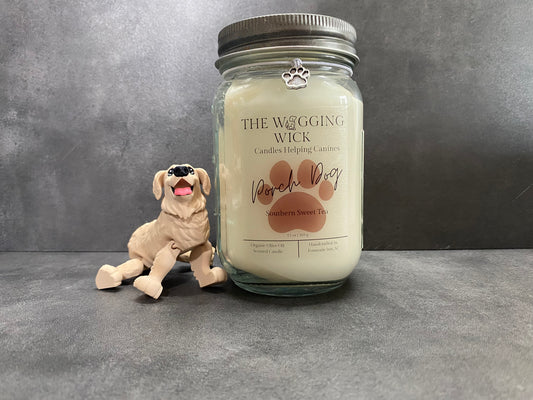 Porch Dog - 13 oz Organic Olive Oil Wax Candle