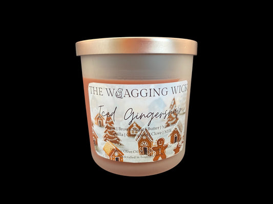 Iced Gingersnap - 8 oz Organic Olive Oil Wax Scented Candle