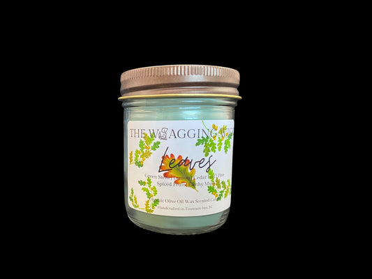 Leaves - 5.8 oz Organic Olive Oil Wax Scented Candle