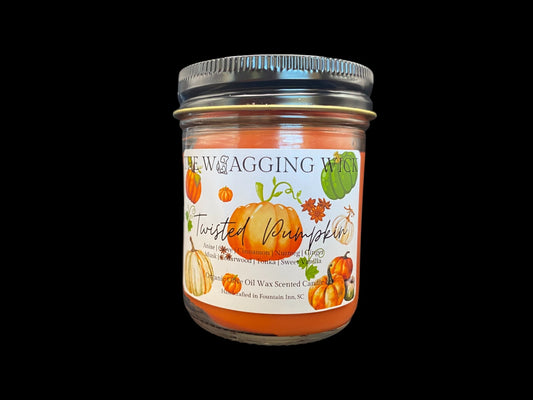 Twisted Pumpkin - 5.8 oz Organic Olive Oil Was Scented Candle