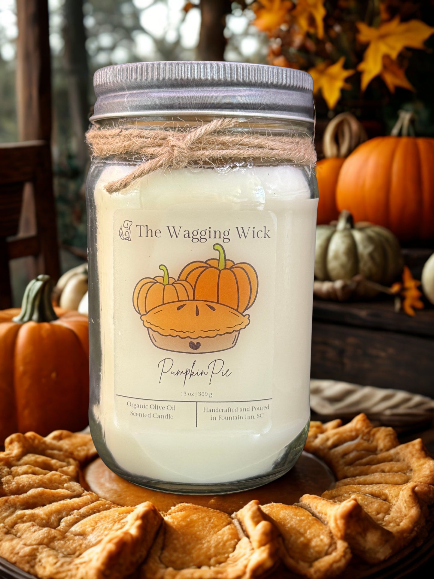 Pumpkin Pie - 16 oz Mason Jar